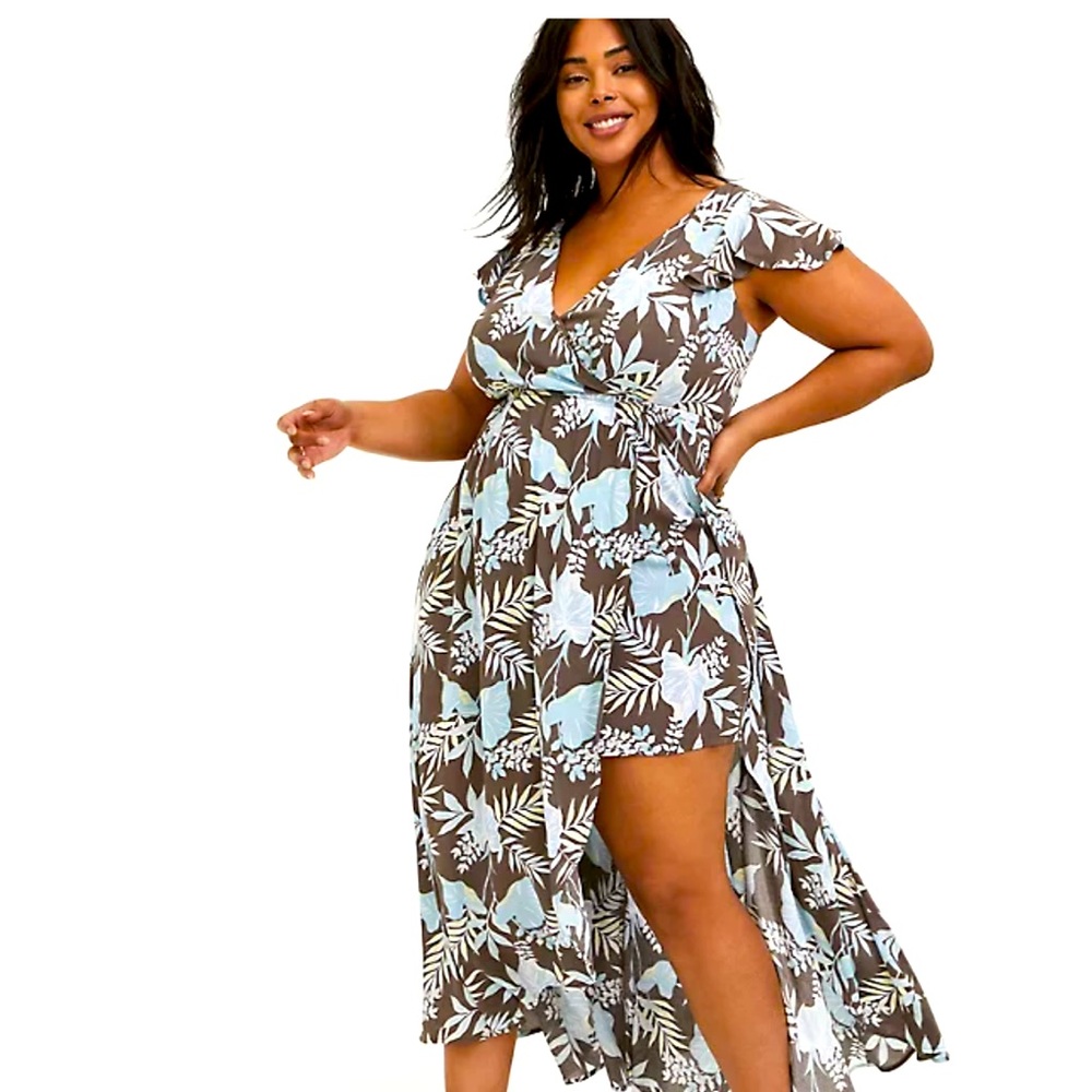 Torrid Crinkled Gauze Walkthru Romper